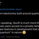 Qux will also be explicitly quantum in nature.
